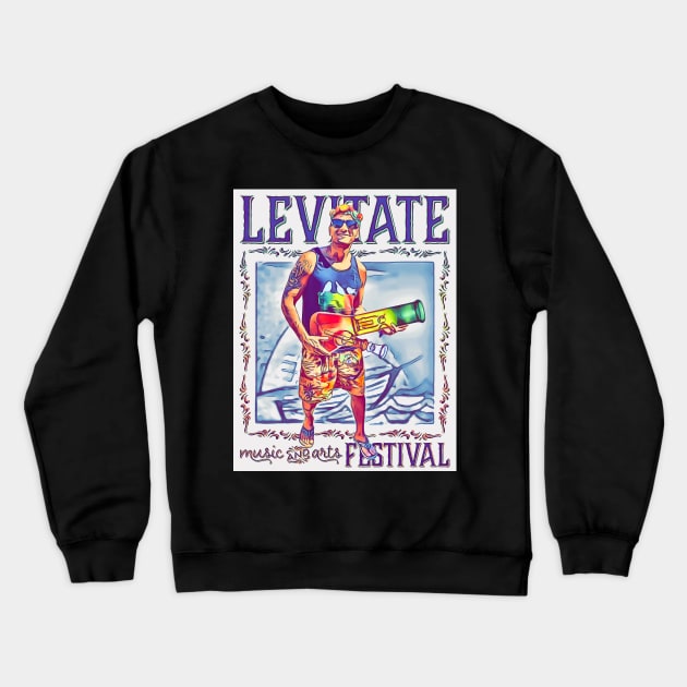 Matt Levitate Crewneck Sweatshirt by mijumiART